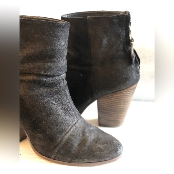 Rag & Bone Women's Black Suede Ankle Boots EU 41/ US 11 - Picture 2 of 3